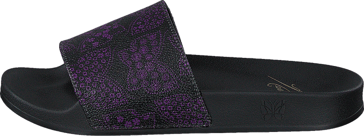 Sandales de douche Papillon PVC Noir