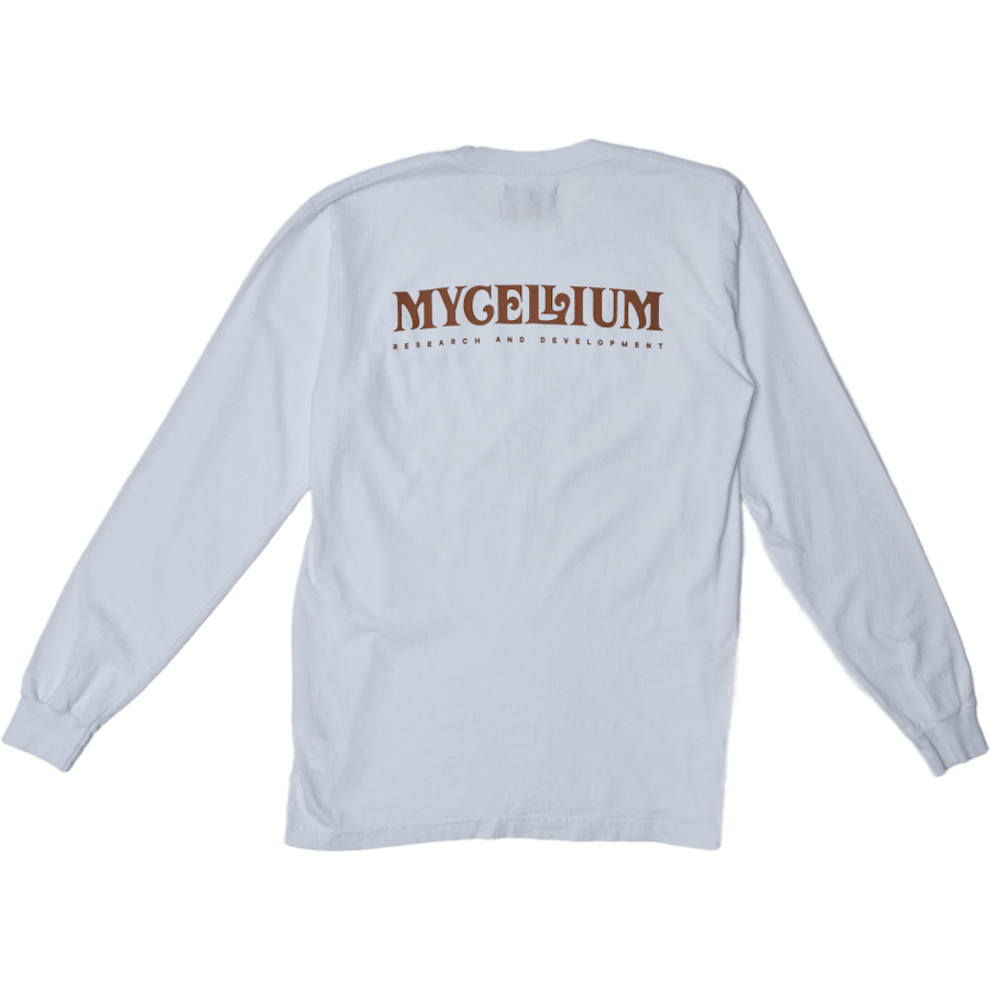 Mycellium Recycled Longsleeve Weiß / Braun