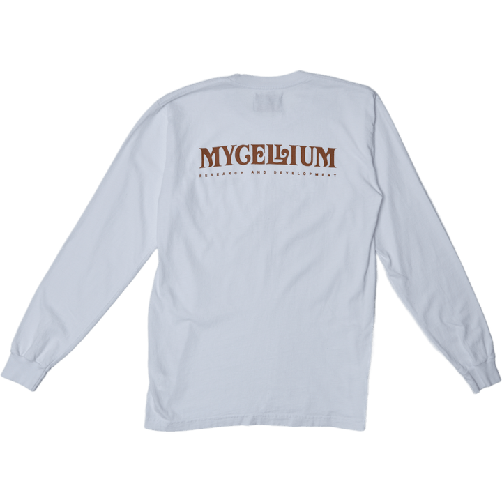 Mycellium Recycled Longsleeve Weiß / Braun