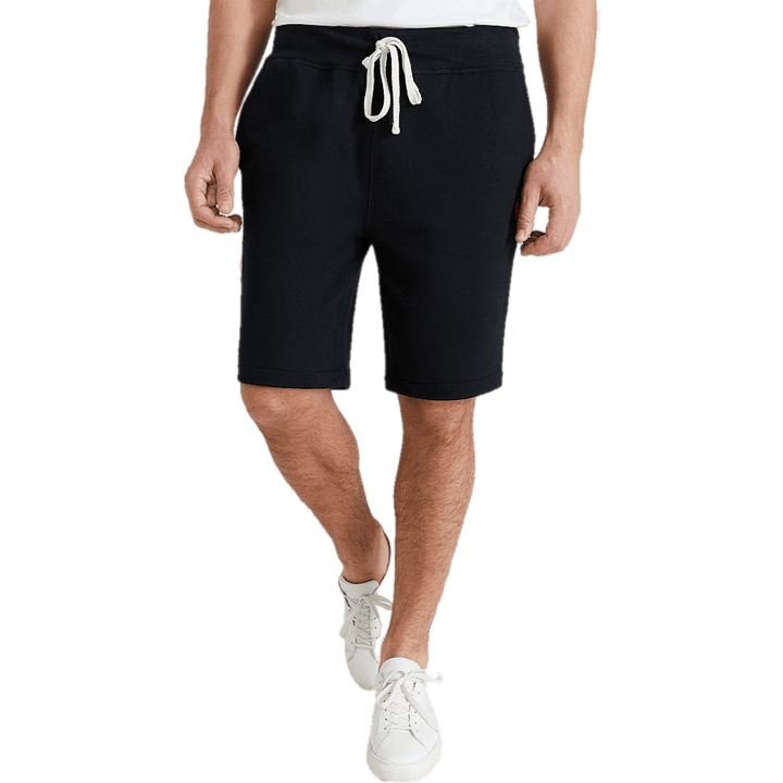 Polo court en polaire The RL de 9,5 pouces, noir