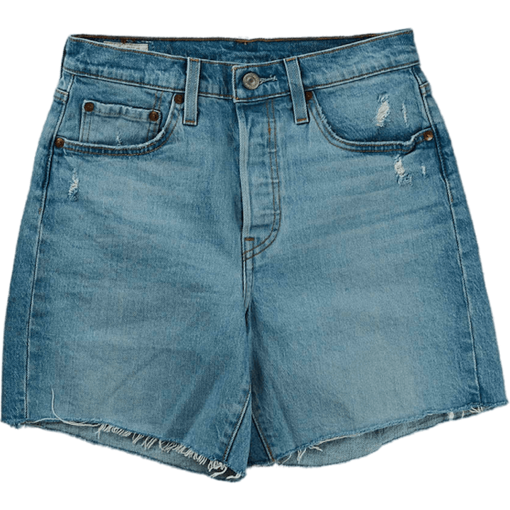 Short mi-cuisse 501 Tango Crus Indigo clair - Porté