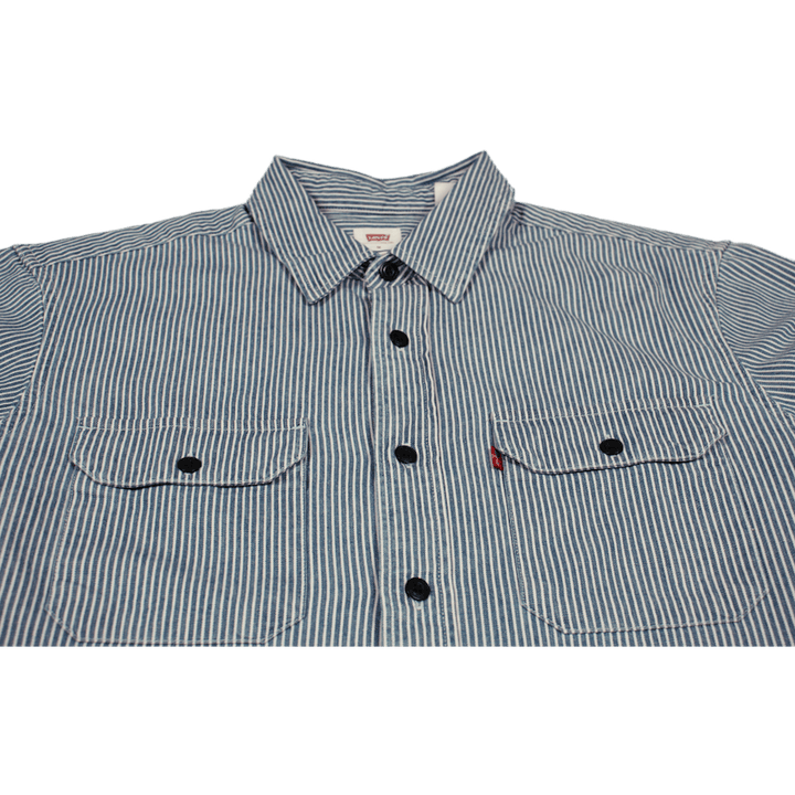 Travailleur classique Hickory Stripe Indigo foncé - Finition mate