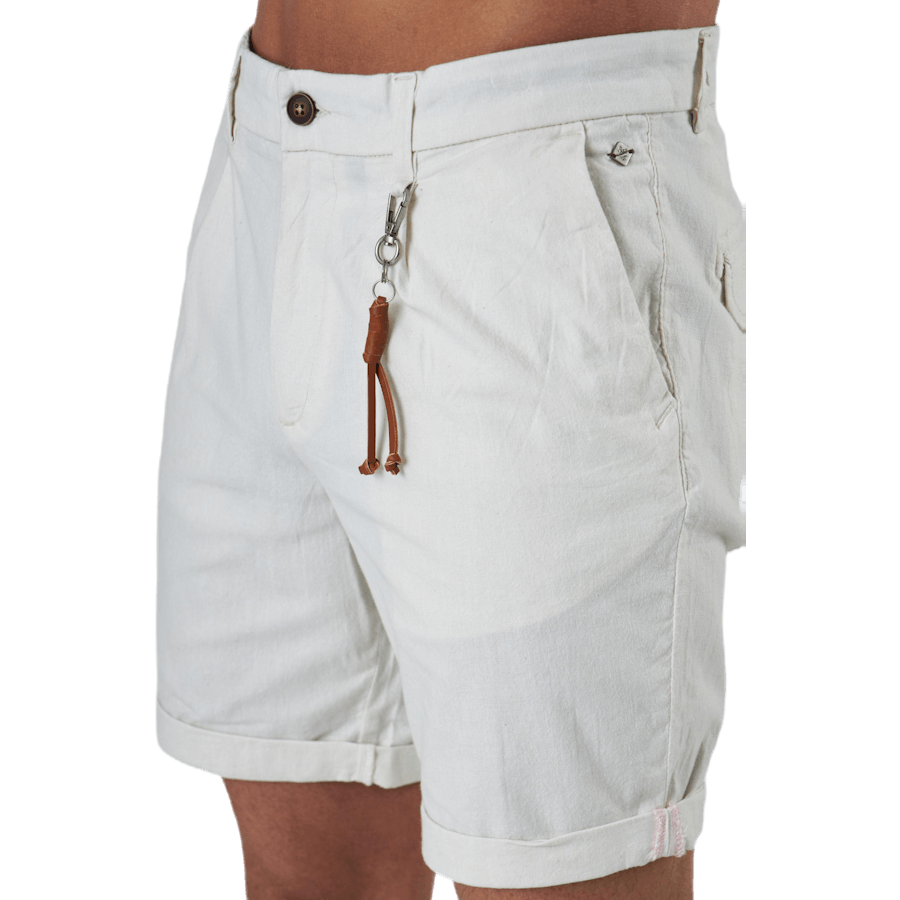 Milton Chino Shorts Akm Leinen Grau