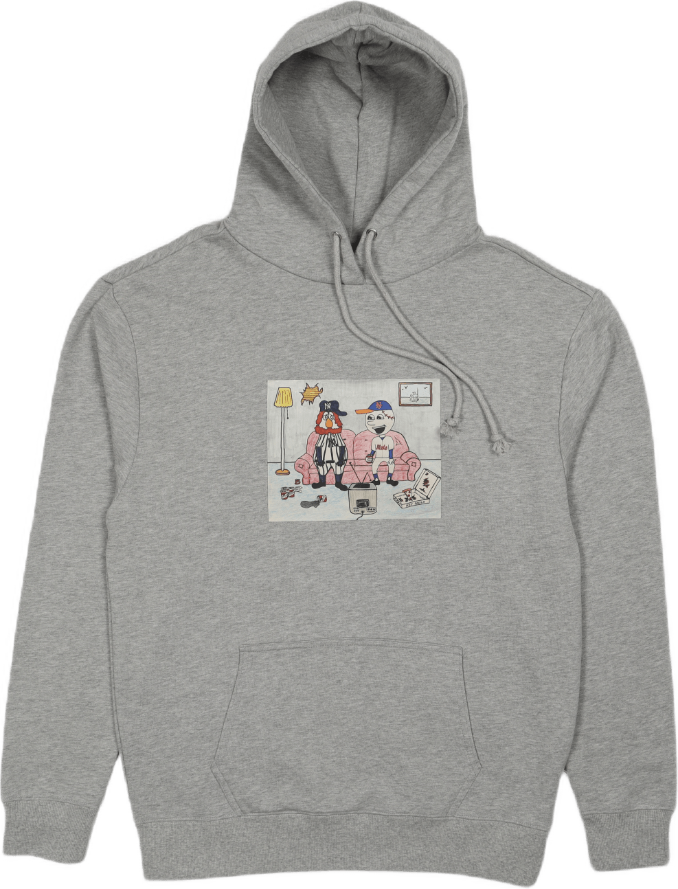 Ny Kids Felpa con cappuccio grigio
