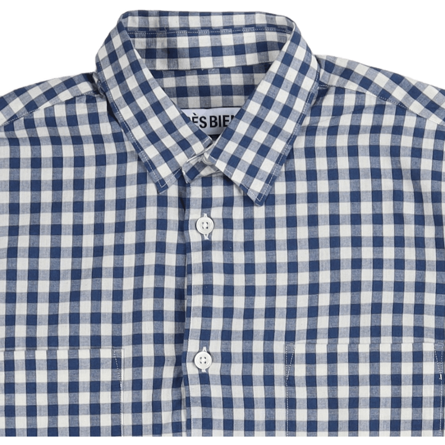 Camicia alta Small Indigo Checks