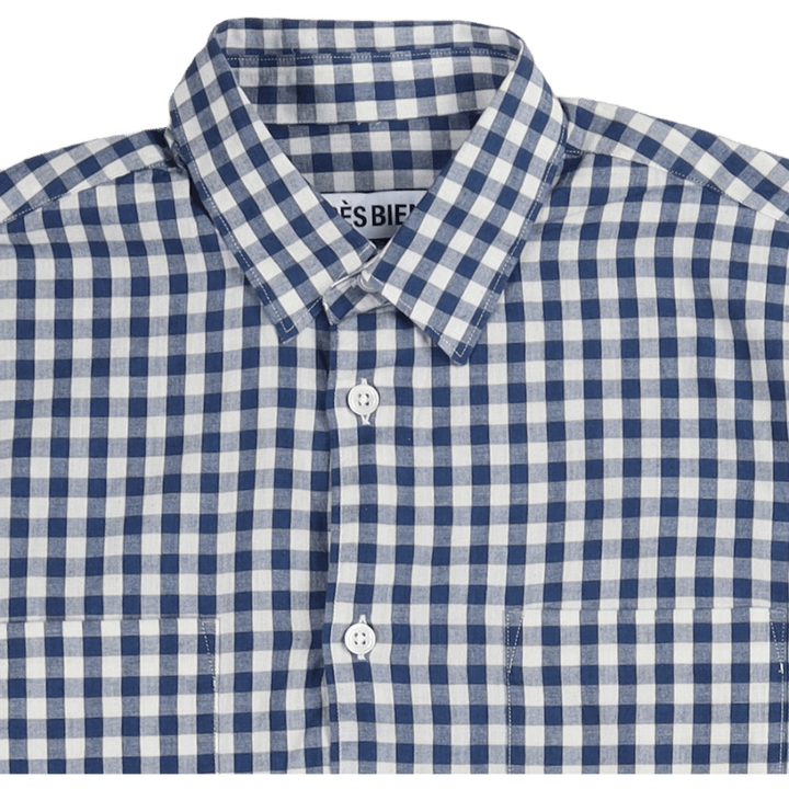 Camicia alta Small Indigo Checks