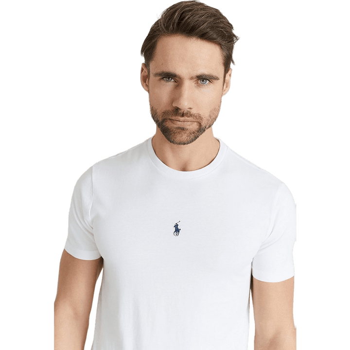 Custom Slim Fit Jersey Crewneck T-skjorte hvit