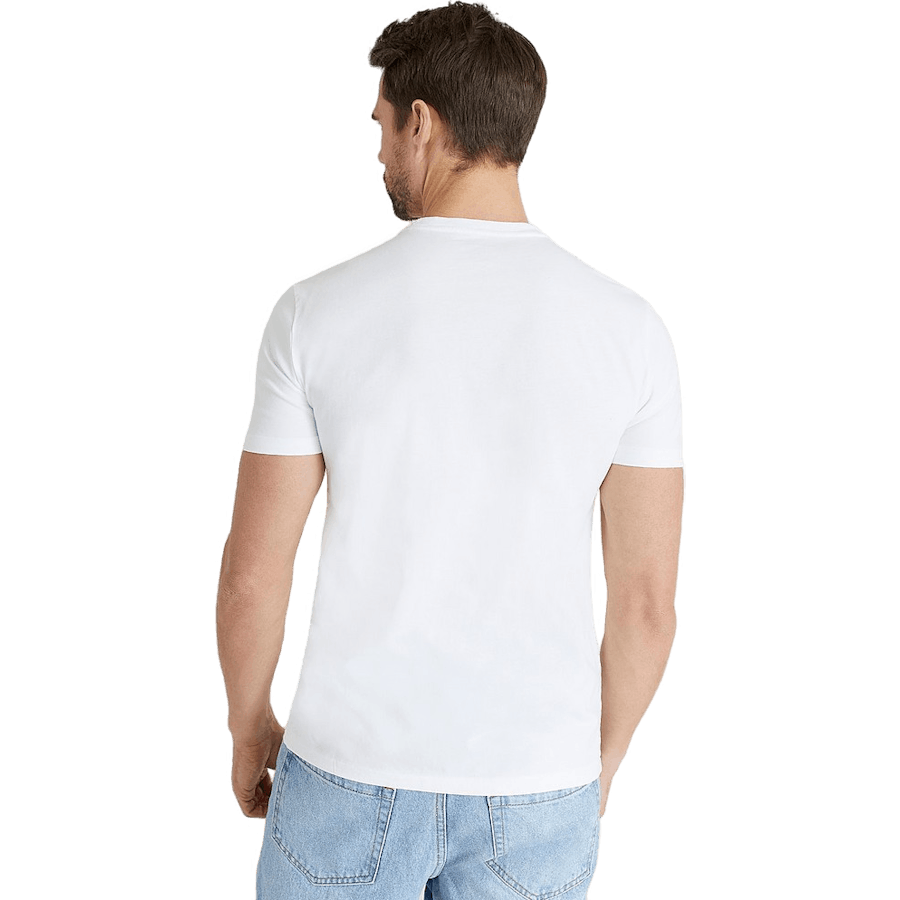 Custom Slim Fit Jersey Crewneck T-skjorte hvit