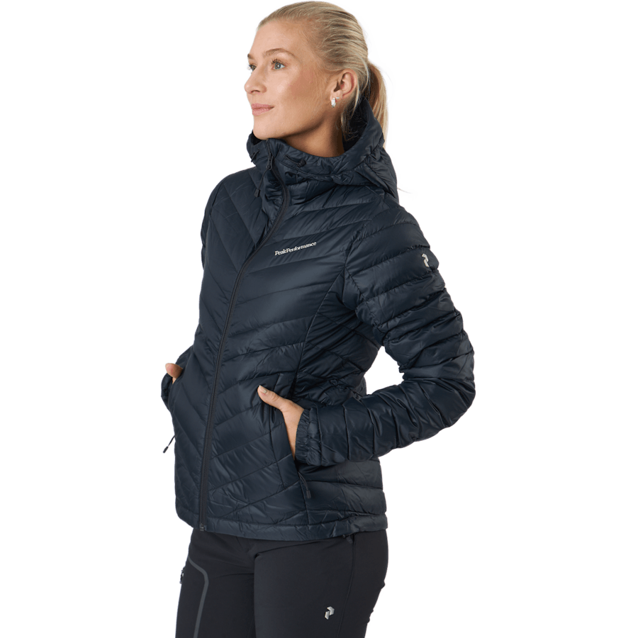 W Frost Down Hood Jacket Schwarz