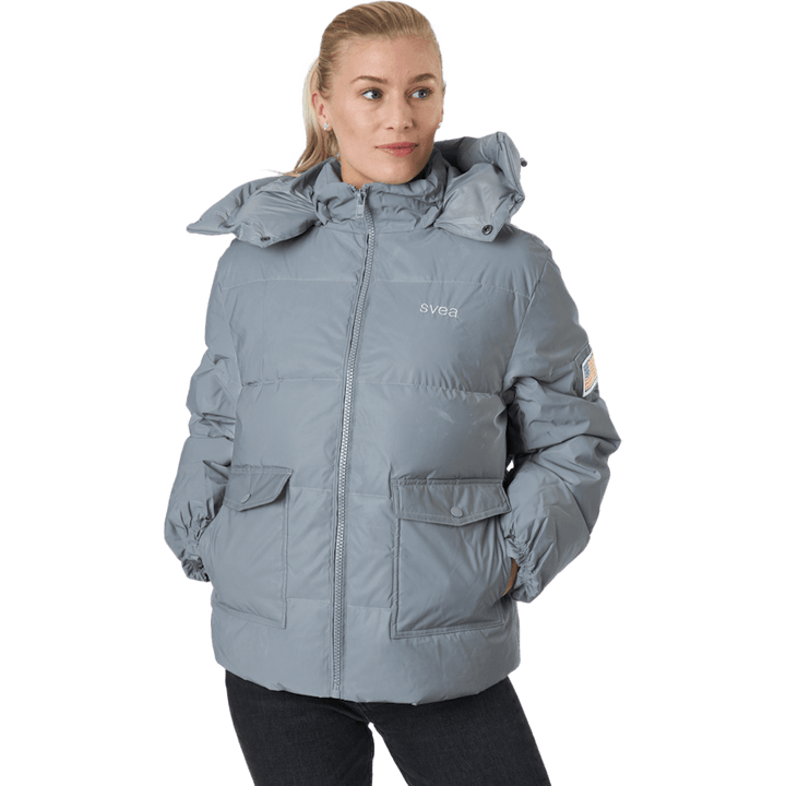 W. Hooded Reflective Puffer Ja Silver