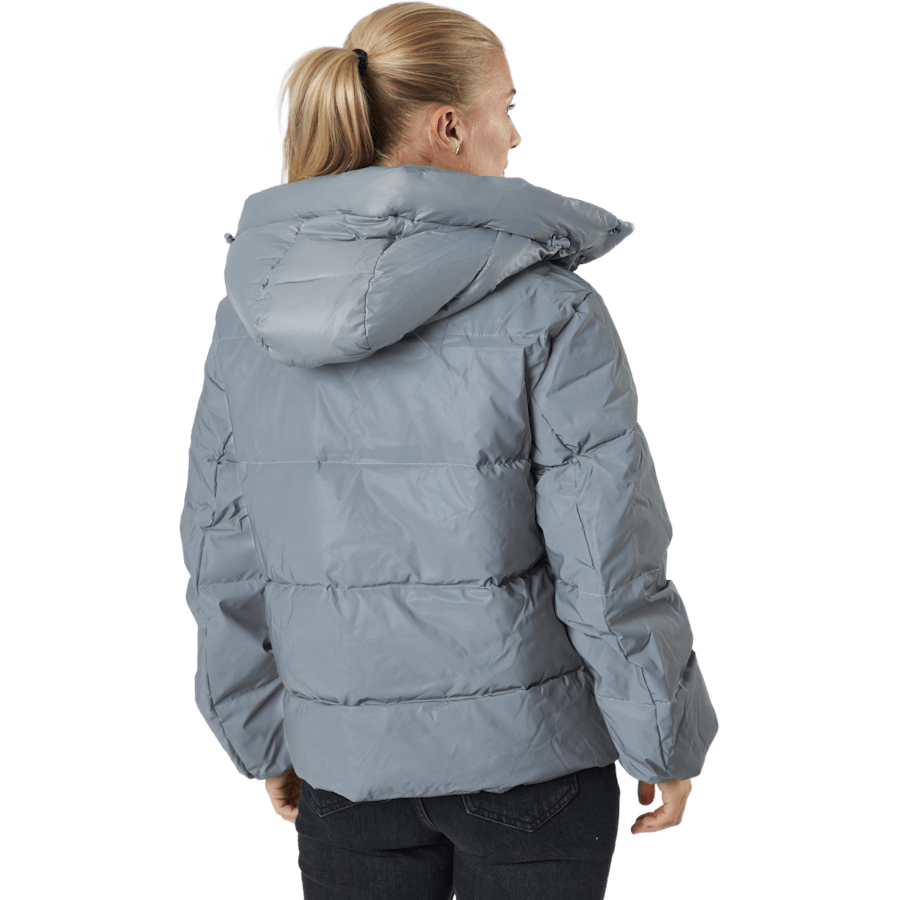 W. Hooded Reflective Puffer Ja Silver