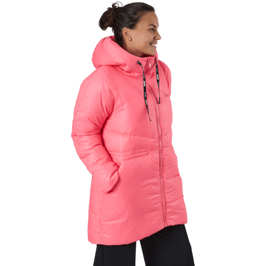 W. Mid Length Shiny Jacket Happy Pink