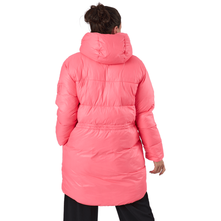 W. Mid Length Shiny Jacket Happy Pink