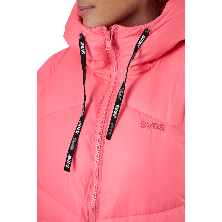 W. Mid Length Shiny Jacket Happy Pink