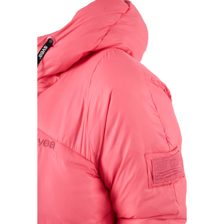 W. Mid Length Shiny Jacket Happy Pink