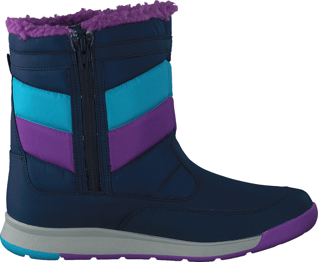 Alpine Puffer Wtpf Bleu marine/turquoise/violet