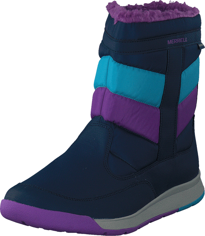 Alpine Puffer Wtpf Bleu marine/turquoise/violet