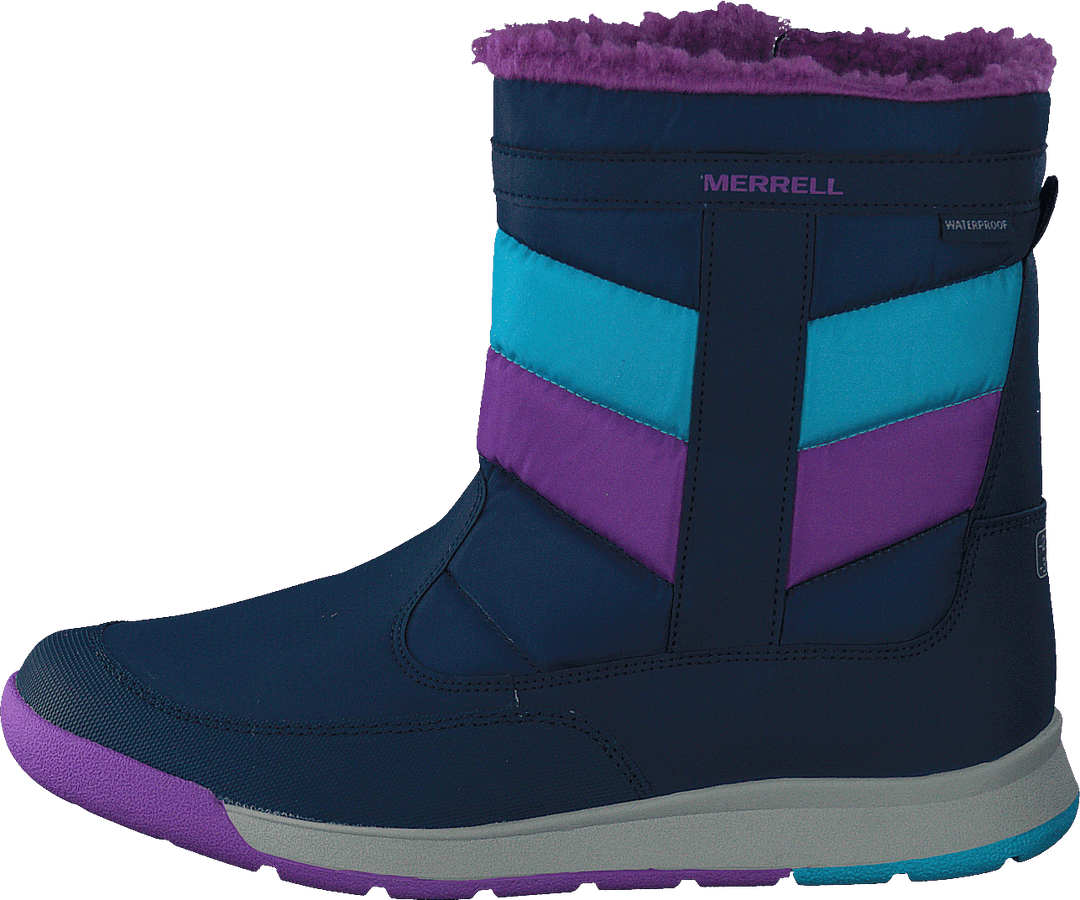 Alpine Puffer Wtpf Bleu marine/turquoise/violet