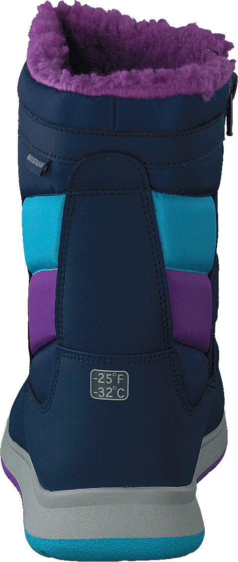 Alpine Puffer Wtpf Bleu marine/turquoise/violet