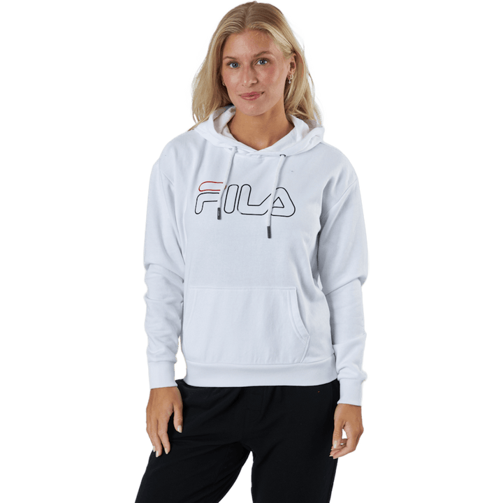 Sweat à capuche Larkin blanc brillant