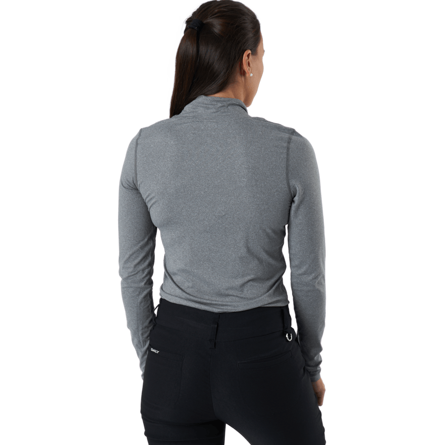 Agnes Ls Mock Neck Granit