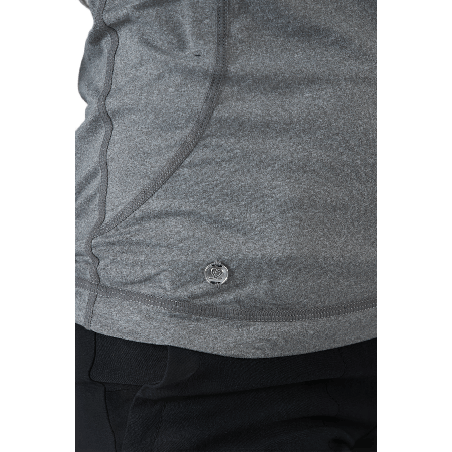 Agnes Ls Mock Neck Granit