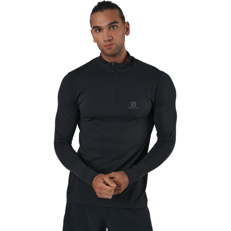 Explore Seamless Half Zip Black