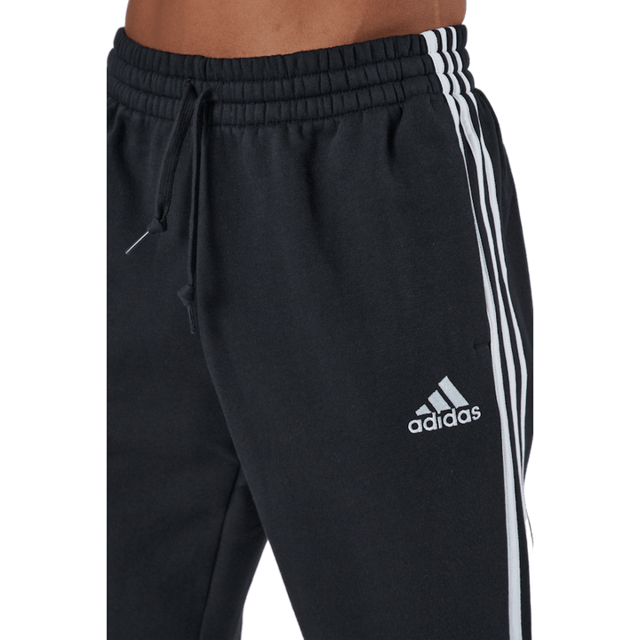 Essentials Tapered Cuff 3 Stripes Pants Black / White