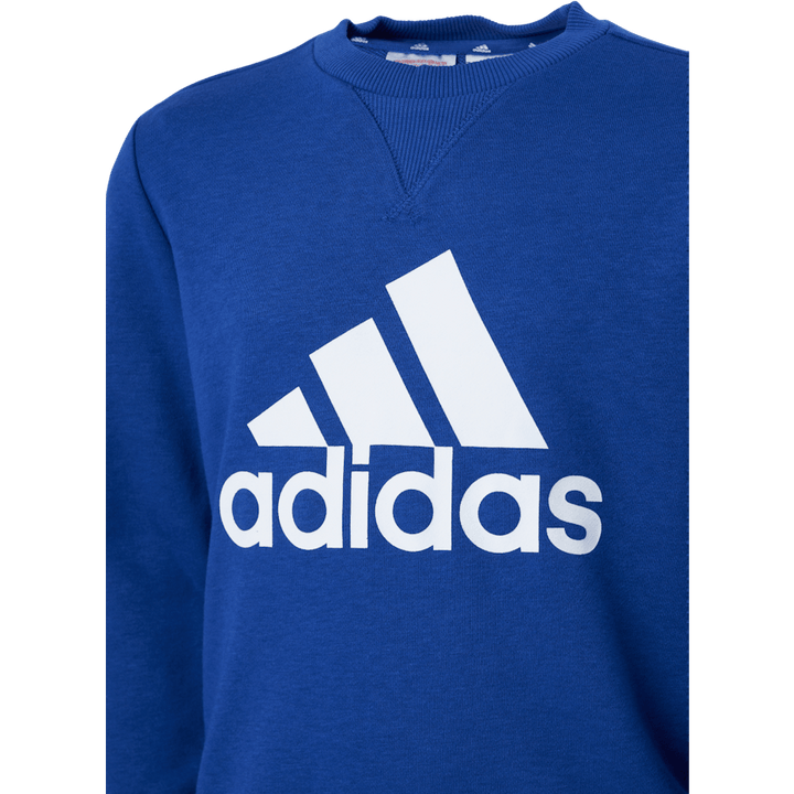 Sweat-shirt Adidas Essentials Big Logo pour garçon, bleu vif / blanc