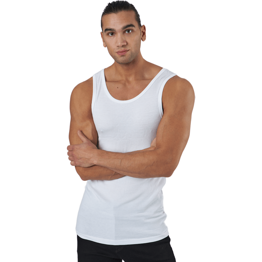Tank Bamboo 2er-Pack Weiß