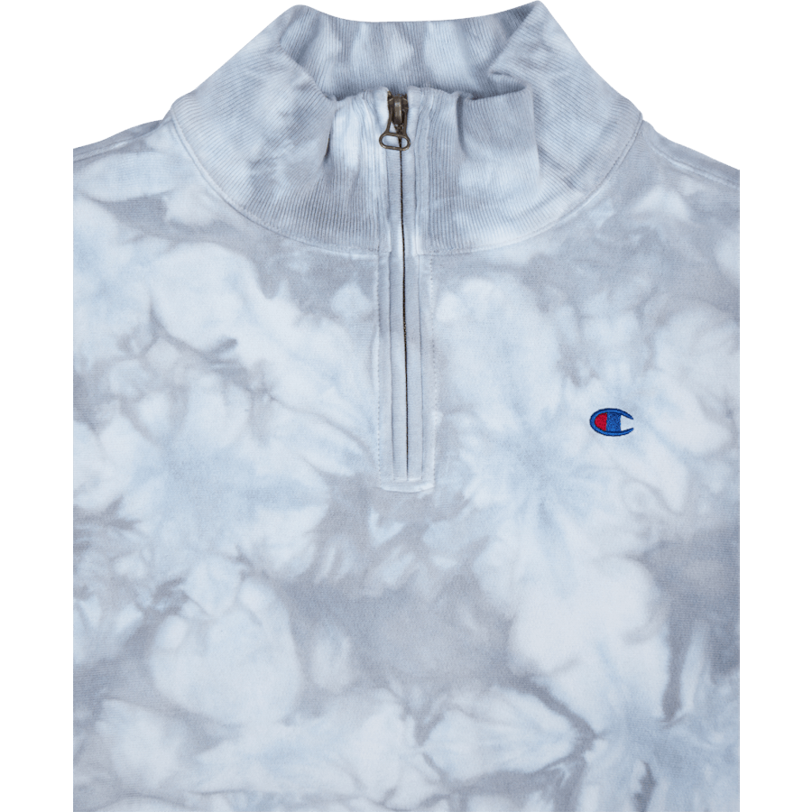 Sweat-shirt demi-zip blanc