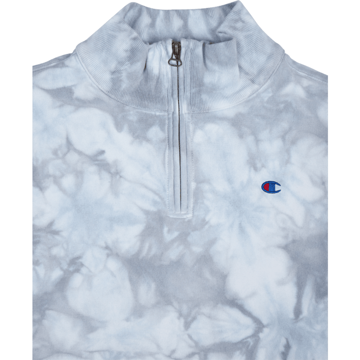 Sweat-shirt demi-zip blanc