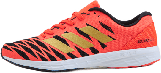 Chaussures Adizero RC 3 : Rouge solaire / Or métallisé / Noir