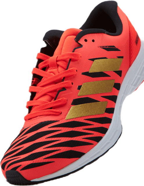 Chaussures Adizero RC 3 : Rouge solaire / Or métallisé / Noir