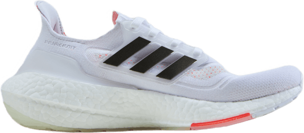 Chaussures Ultraboost 21 : Blanc nuage / Noir noyau / Rouge solaire