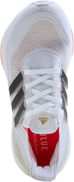 Chaussures Ultraboost 21 : Blanc nuage / Noir noyau / Rouge solaire