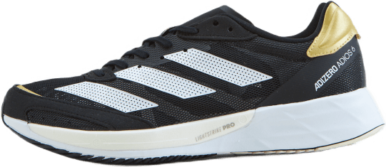 Chaussures Adizero Adios 6 : Noir/Blanc nuage/Blanc merveilleux