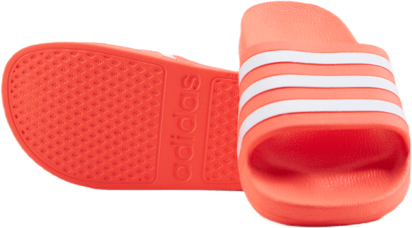 Claquettes Adilette Aqua Rouge solaire / Blanc nuage / Rouge solaire