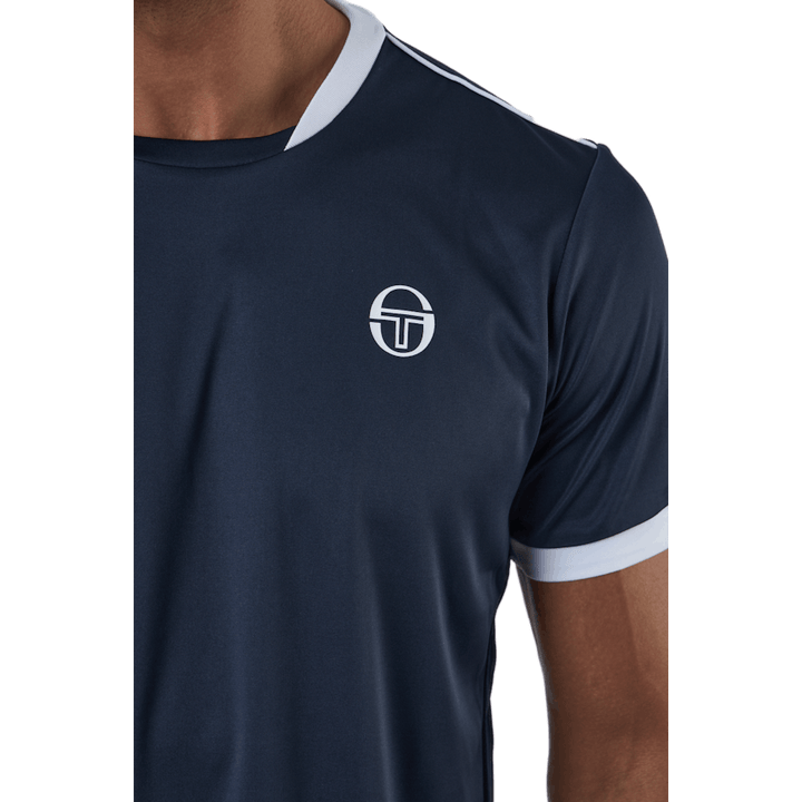 T-shirt Club Tech bleu marine/blanc