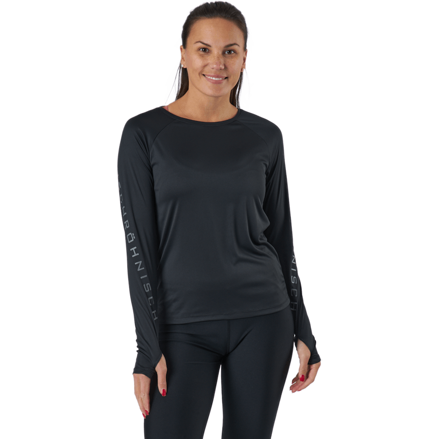 T-shirt à manches longues Active Logo noir