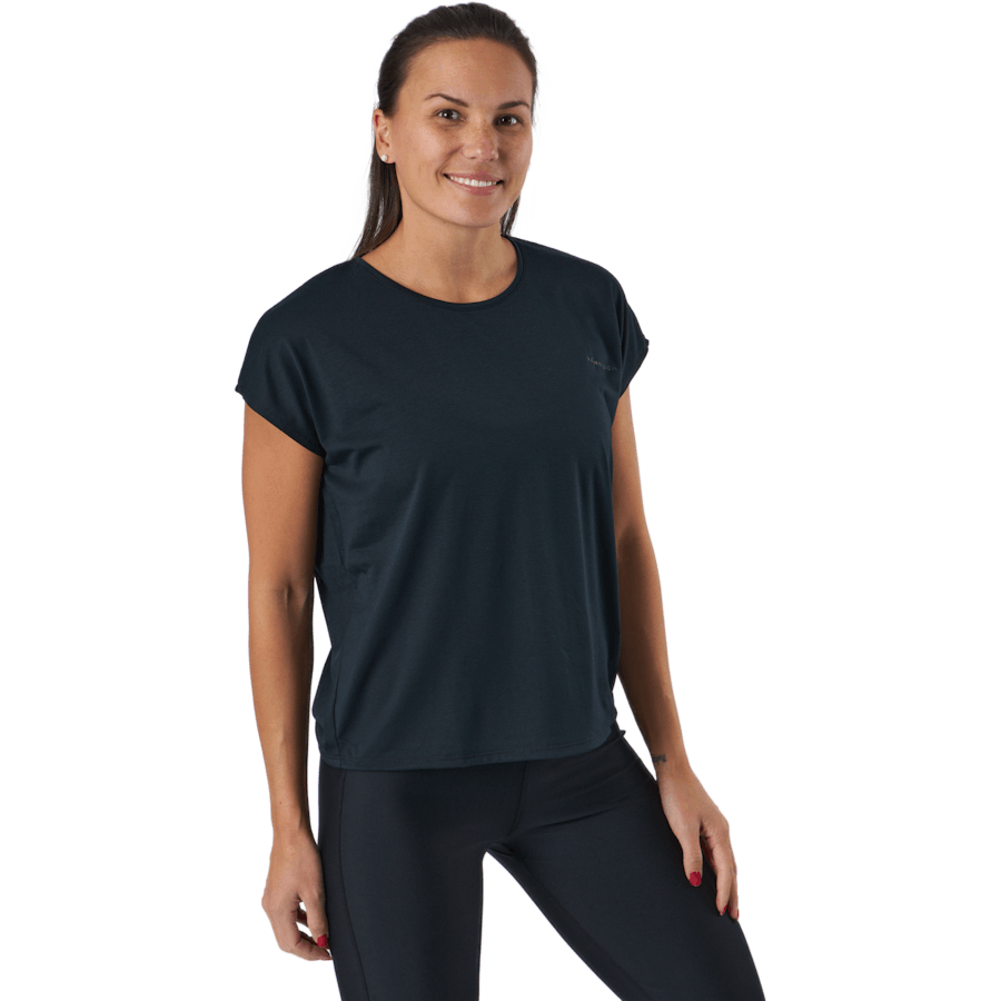 Split Back Tee Black