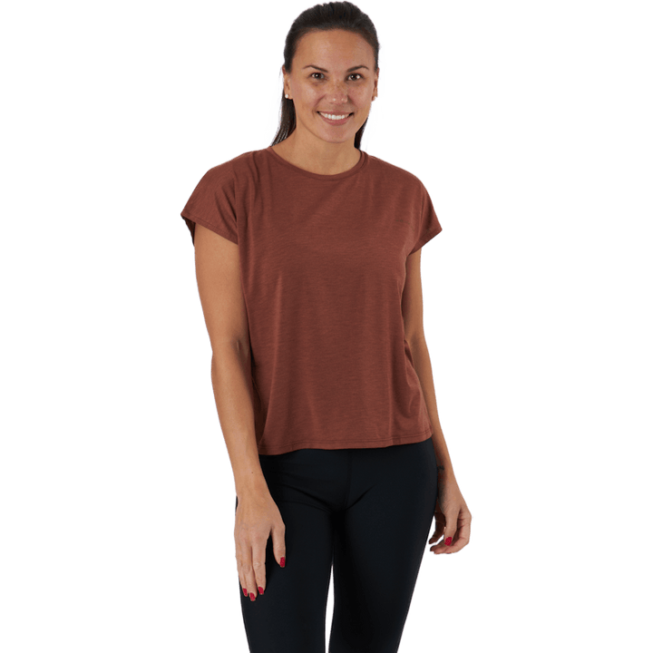 Rozdelené zadné tričko Copper Brown