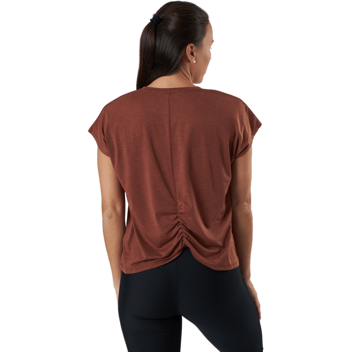 Rozdelené zadné tričko Copper Brown