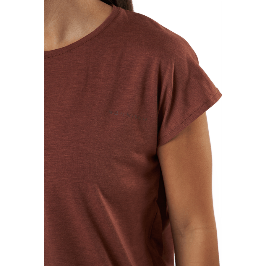 Rozdelené zadné tričko Copper Brown