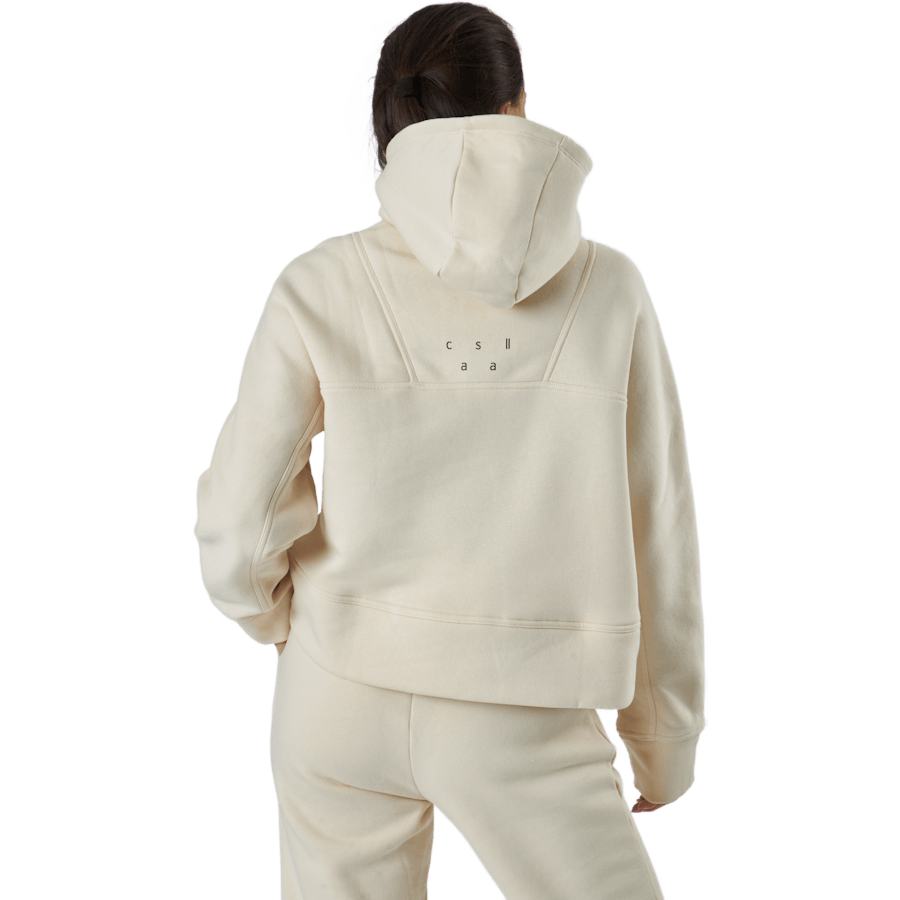 Oversized Zip Hood Light Sand