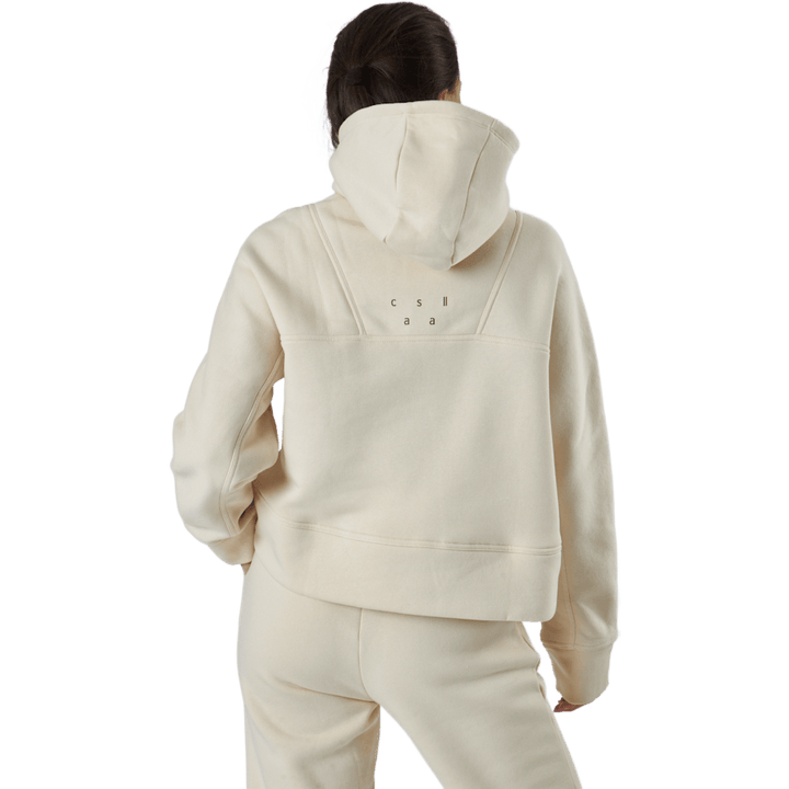 Oversized Zip Hood Light Sand