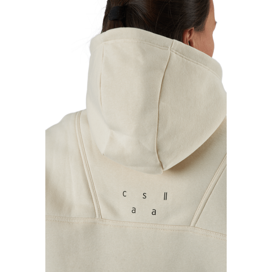 Oversized Zip Hood Light Sand