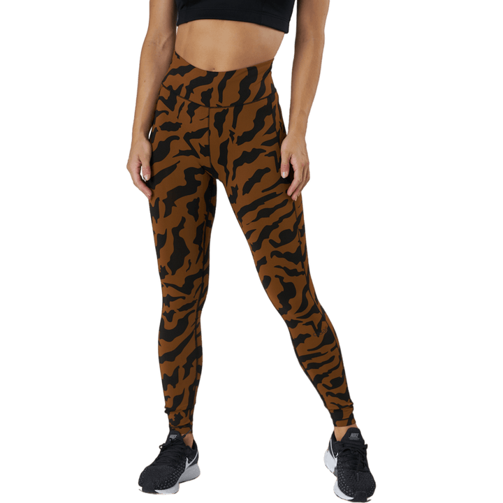 Bedrukte Iconic 7/8 panty Escape Bruin