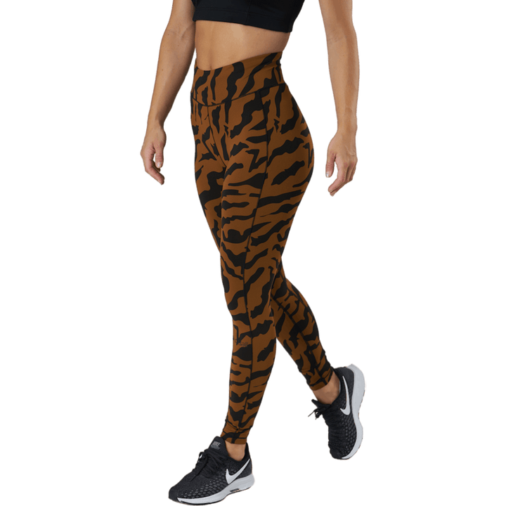 Bedrukte Iconic 7/8 panty Escape Bruin