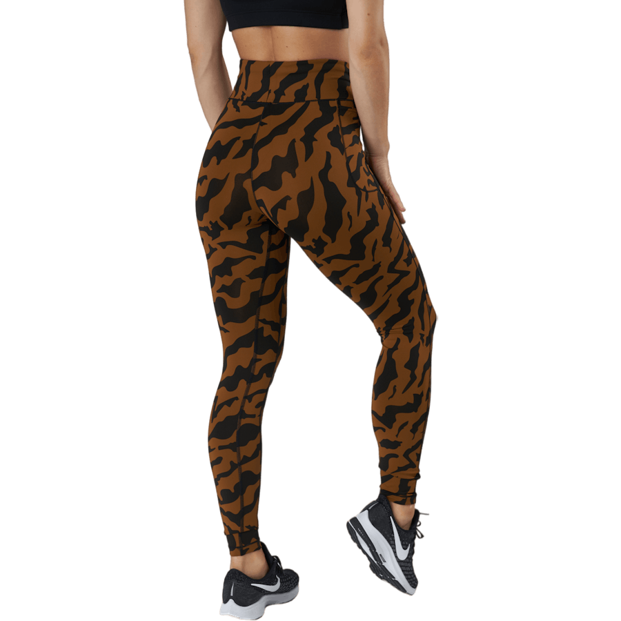 Bedrukte Iconic 7/8 panty Escape Bruin